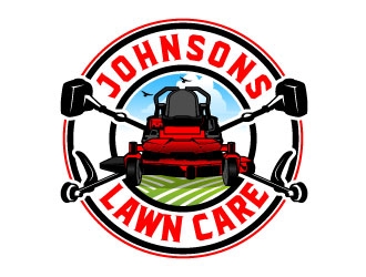 Johnsons Lawn Care logo design by daywalker
