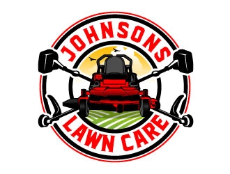Johnsons Lawn Care logo design by daywalker