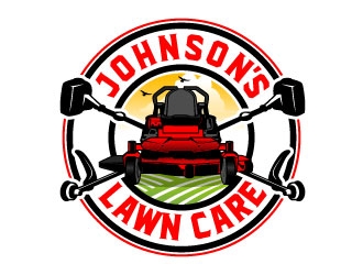 Johnsons Lawn Care logo design by daywalker