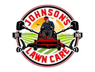 Johnsons Lawn Care logo design by daywalker