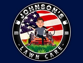 Johnsons Lawn Care logo design by XyloParadise