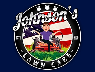 Johnsons Lawn Care logo design by XyloParadise