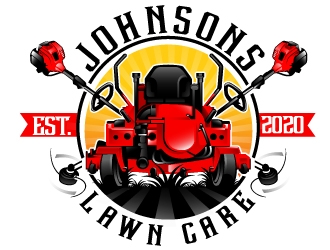 Johnsons Lawn Care logo design by Suvendu