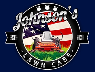 Johnsons Lawn Care logo design by XyloParadise
