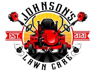 Johnsons Lawn Care logo design by Suvendu