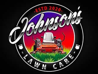 Johnsons Lawn Care logo design by XyloParadise