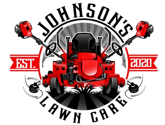 Johnsons Lawn Care logo design by Suvendu