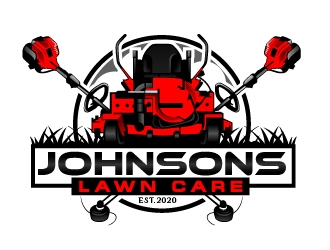 Johnsons Lawn Care logo design by Suvendu