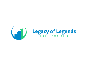 Legacy of Legends - >>   Tag line: Born for this logo design by pencilhand