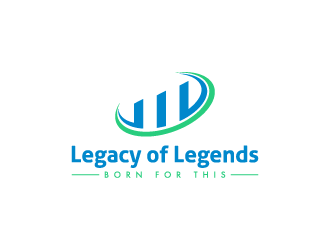 Legacy of Legends - >>   Tag line: Born for this logo design by pencilhand