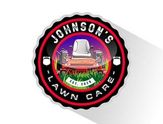 Johnsons Lawn Care logo design by XyloParadise
