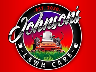 Johnsons Lawn Care logo design by XyloParadise