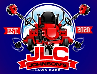 Johnsons Lawn Care logo design by Suvendu