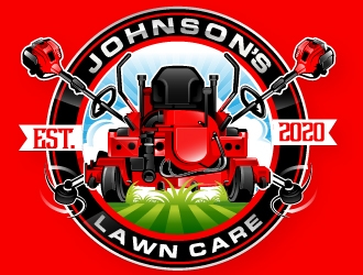 Johnsons Lawn Care logo design by Suvendu