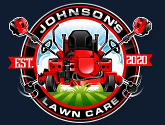 Johnsons Lawn Care logo design by Suvendu