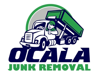 Ocala junk removal  logo design by gilkkj