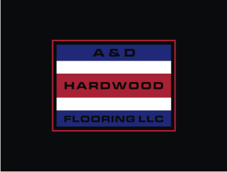 A&D HARDWOOD FLOORING LLC  logo design by bricton