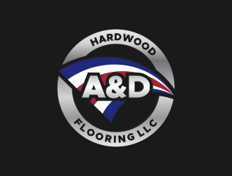 A&D HARDWOOD FLOORING LLC  logo design by Kindo