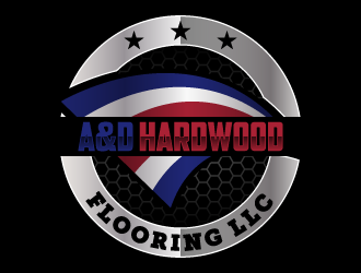 A&D HARDWOOD FLOORING LLC  logo design by pencilhand