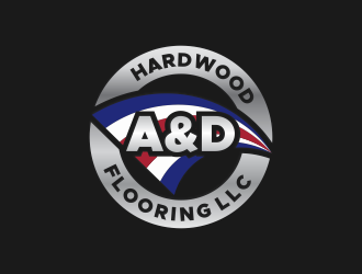 A&D HARDWOOD FLOORING LLC  logo design by Kindo