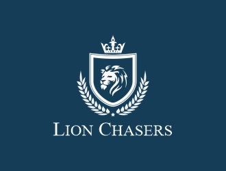 LionChasers logo design by ManishKoli