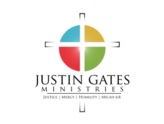 Justin Gates Ministries    Justice | Mercy | Humility   Micah 6:8 logo design by rahmatillah11