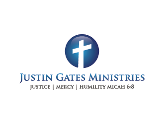 Justin Gates Ministries    Justice | Mercy | Humility   Micah 6:8 logo design by mhala