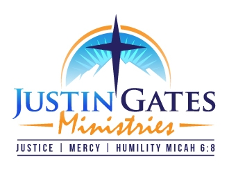 Justin Gates Ministries    Justice | Mercy | Humility   Micah 6:8 logo design by nexgen