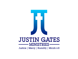 Justin Gates Ministries    Justice | Mercy | Humility   Micah 6:8 logo design by monster96