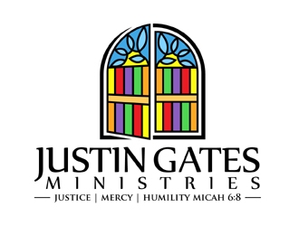 Justin Gates Ministries    Justice | Mercy | Humility   Micah 6:8 logo design by MAXR