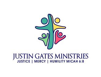 Justin Gates Ministries    Justice | Mercy | Humility   Micah 6:8 logo design by JessicaLopes