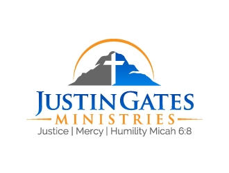 Justin Gates Ministries    Justice | Mercy | Humility   Micah 6:8 logo design by jaize