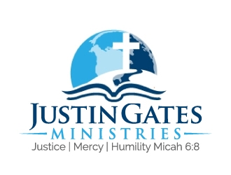 Justin Gates Ministries    Justice | Mercy | Humility   Micah 6:8 logo design by jaize