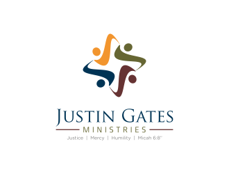 Justin Gates Ministries    Justice | Mercy | Humility   Micah 6:8 logo design by Ganyu