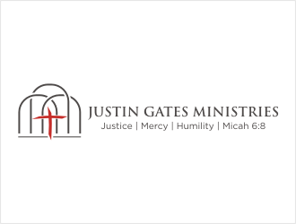 Justin Gates Ministries    Justice | Mercy | Humility   Micah 6:8 logo design by bunda_shaquilla