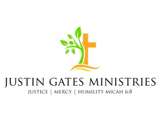 Justin Gates Ministries    Justice | Mercy | Humility   Micah 6:8 logo design by jetzu