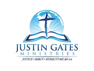 Justin Gates Ministries    Justice | Mercy | Humility   Micah 6:8 logo design by usef44