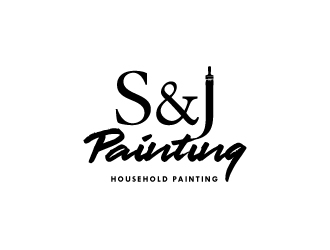 S&J Painting  logo design by KHAI