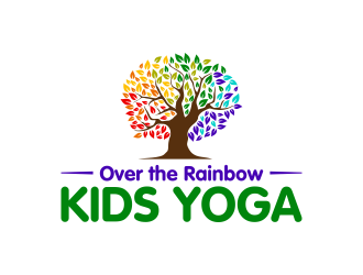 Over the Rainbow Kids Yoga logo design by ingepro