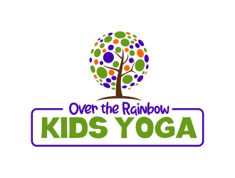 Over the Rainbow Kids Yoga logo design by ingepro