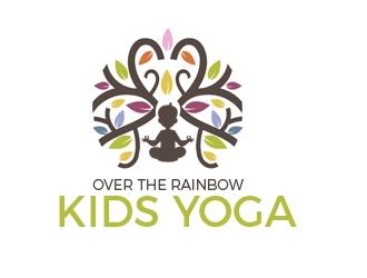 Over the Rainbow Kids Yoga logo design by samueljho