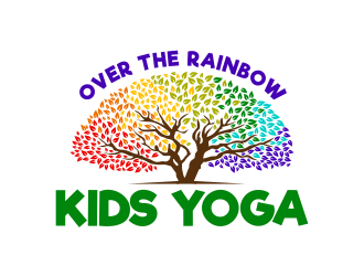 Over the Rainbow Kids Yoga logo design by ingepro