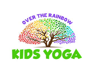 Over the Rainbow Kids Yoga logo design by ingepro