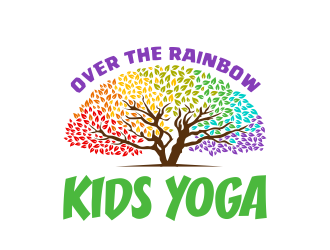 Over the Rainbow Kids Yoga logo design by ingepro