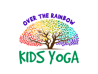 Over the Rainbow Kids Yoga logo design by ingepro