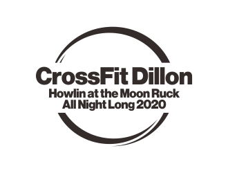 CrossFit Dillon      Howlin at the Moon Ruck. All Night Long. 2020  logo design by sikas
