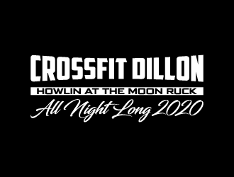 CrossFit Dillon      Howlin at the Moon Ruck. All Night Long. 2020  logo design by pencilhand