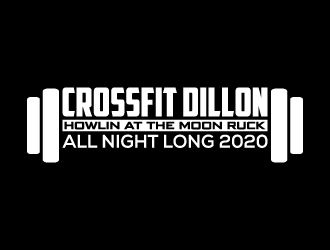CrossFit Dillon      Howlin at the Moon Ruck. All Night Long. 2020  logo design by pencilhand