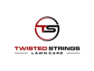 Twisted Strings Lawn Care logo design by asyqh