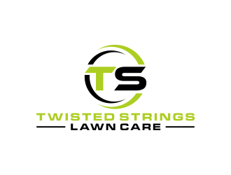 Twisted Strings Lawn Care logo design by checx